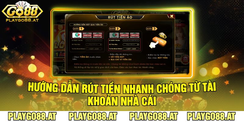 Hướng Dẫn Rút Tiền Nhanh Chóng Từ Tài Khoản Nhà Cái