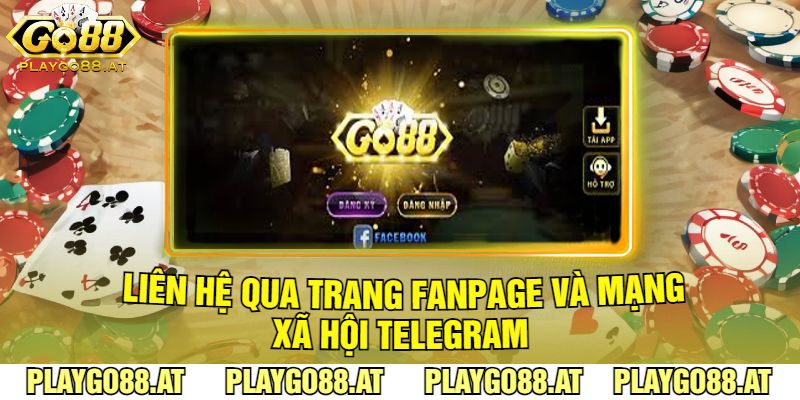 Liên Hệ Qua Trang Fanpage Và Mạng Xã Hội Telegram